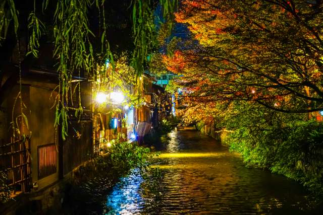 京都祇園の街並み